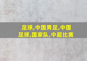 足球,中国男足,中国足球,国家队,中超比赛