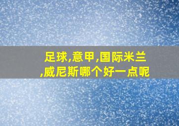 足球,意甲,国际米兰,威尼斯哪个好一点呢