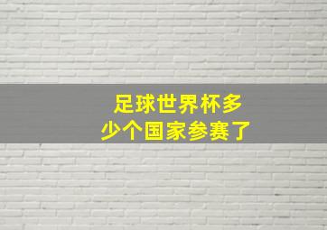 足球世界杯多少个国家参赛了