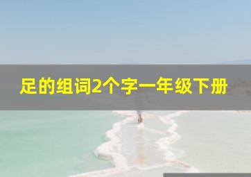 足的组词2个字一年级下册