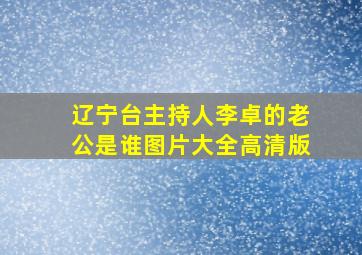 辽宁台主持人李卓的老公是谁图片大全高清版