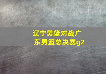 辽宁男篮对战广东男篮总决赛g2