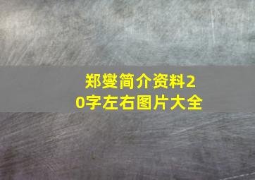 郑燮简介资料20字左右图片大全