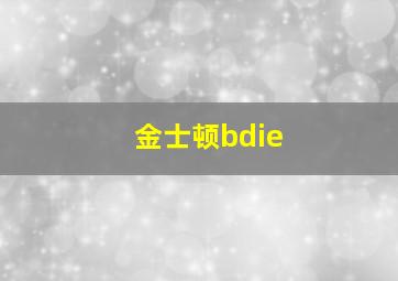 金士顿bdie