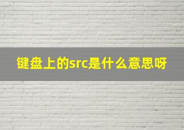 键盘上的src是什么意思呀