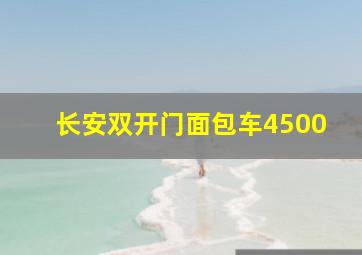 长安双开门面包车4500