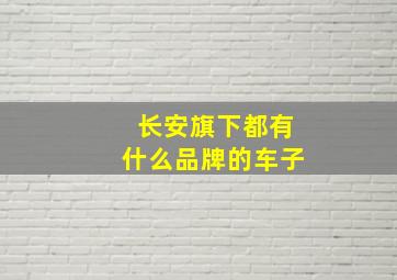 长安旗下都有什么品牌的车子