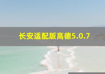 长安适配版高德5.0.7