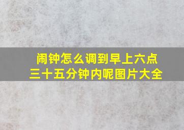 闹钟怎么调到早上六点三十五分钟内呢图片大全