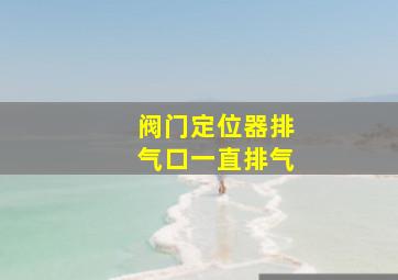 阀门定位器排气口一直排气