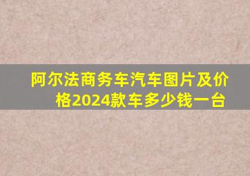 阿尔法商务车汽车图片及价格2024款车多少钱一台