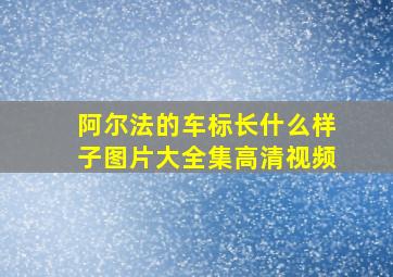 阿尔法的车标长什么样子图片大全集高清视频