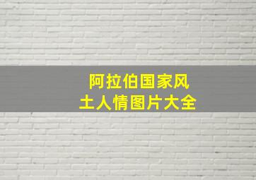 阿拉伯国家风土人情图片大全