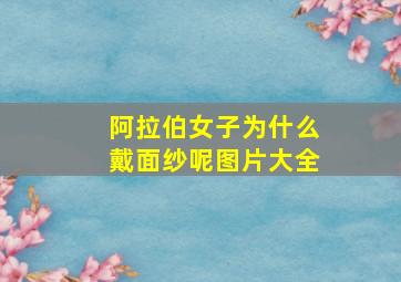 阿拉伯女子为什么戴面纱呢图片大全