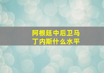 阿根廷中后卫马丁内斯什么水平