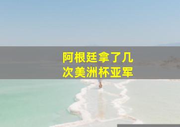 阿根廷拿了几次美洲杯亚军