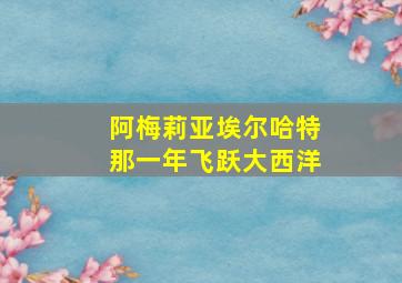 阿梅莉亚埃尔哈特那一年飞跃大西洋