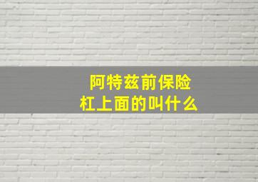 阿特兹前保险杠上面的叫什么