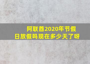 阿联酋2020年节假日放假吗现在多少天了呀