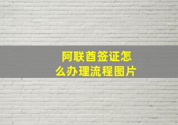 阿联酋签证怎么办理流程图片