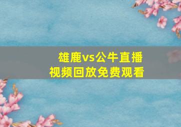 雄鹿vs公牛直播视频回放免费观看