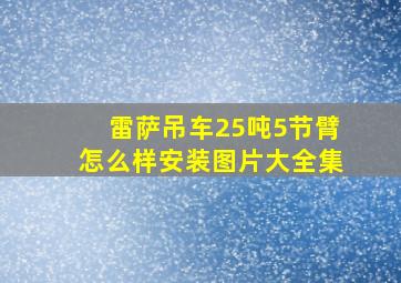 雷萨吊车25吨5节臂怎么样安装图片大全集