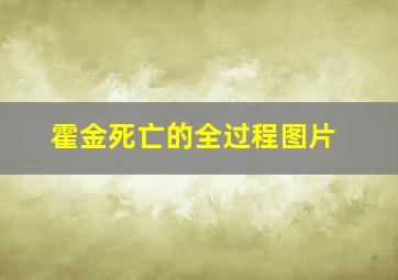 霍金死亡的全过程图片