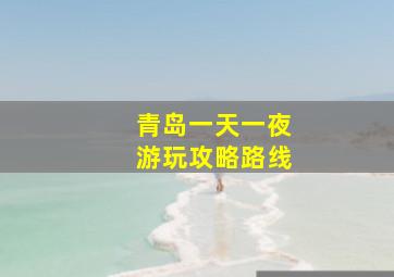 青岛一天一夜游玩攻略路线