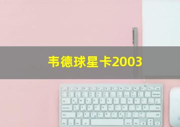 韦德球星卡2003