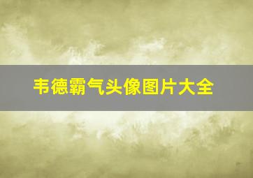 韦德霸气头像图片大全