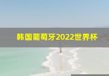 韩国葡萄牙2022世界杯