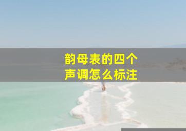 韵母表的四个声调怎么标注