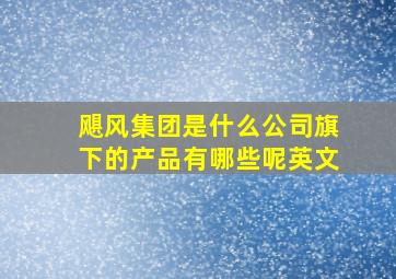 飓风集团是什么公司旗下的产品有哪些呢英文