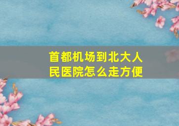 首都机场到北大人民医院怎么走方便