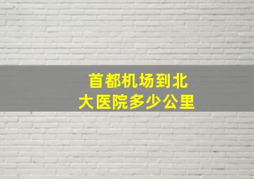 首都机场到北大医院多少公里