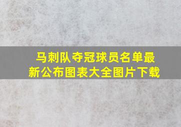 马刺队夺冠球员名单最新公布图表大全图片下载