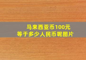 马来西亚币100元等于多少人民币呢图片