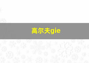 高尔夫gie