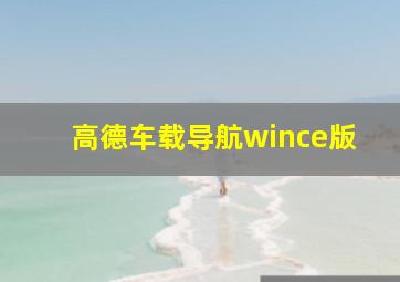 高德车载导航wince版