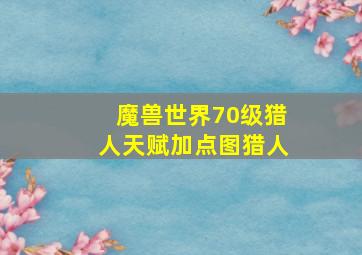 魔兽世界70级猎人天赋加点图猎人