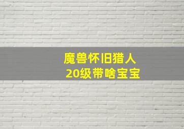 魔兽怀旧猎人20级带啥宝宝