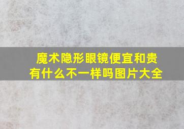 魔术隐形眼镜便宜和贵有什么不一样吗图片大全