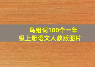 鸟组词100个一年级上册语文人教版图片