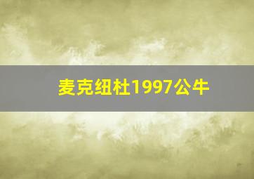 麦克纽杜1997公牛