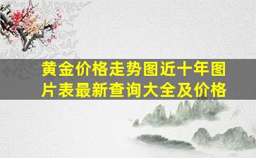 黄金价格走势图近十年图片表最新查询大全及价格