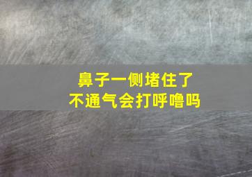 鼻子一侧堵住了不通气会打呼噜吗