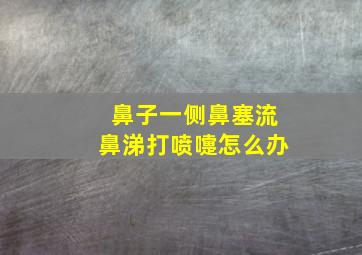 鼻子一侧鼻塞流鼻涕打喷嚏怎么办