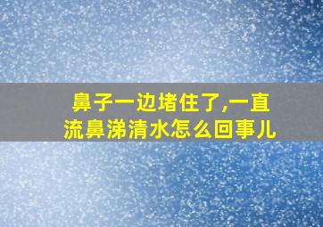 鼻子一边堵住了,一直流鼻涕清水怎么回事儿