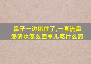 鼻子一边堵住了,一直流鼻涕清水怎么回事儿吃什么药