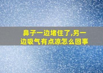 鼻子一边堵住了,另一边吸气有点凉怎么回事